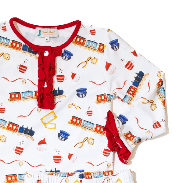 WHOLESALE: Girls Christmas Express Pajamas (ETA September)