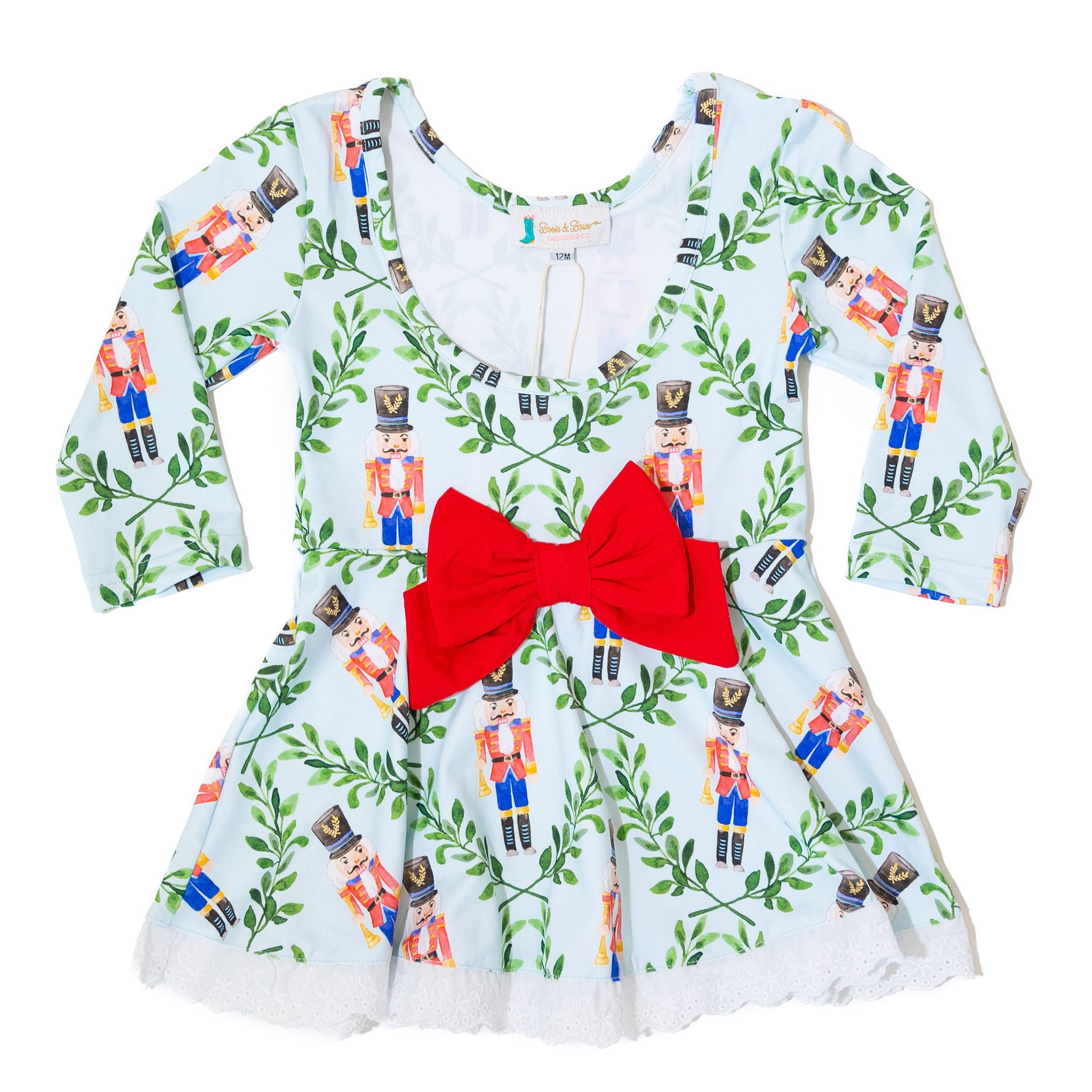 Girls Red Nutcracker Twirl Dress