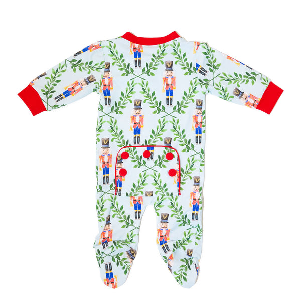 WHOLESALE: Baby Red Nutcracker Footie Pajama (ETA September)