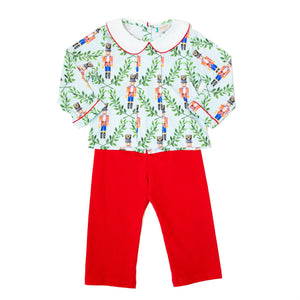 WHOLESALE: Boys Red Nutcracker Pants Set (ETA September)