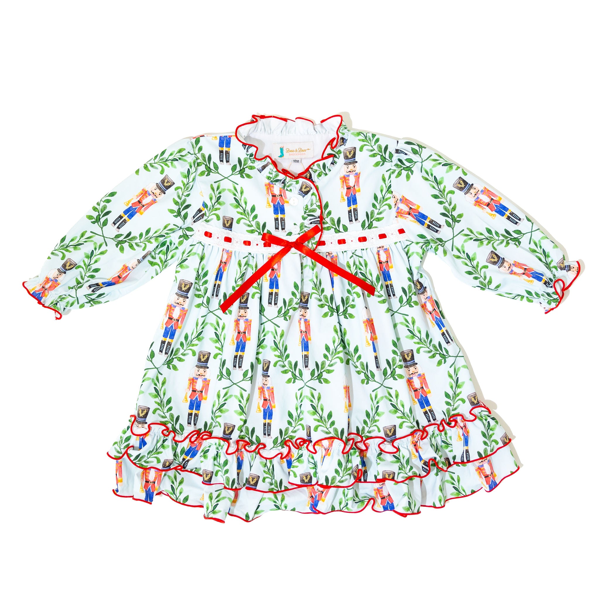 WHOLESALE: Girls Red Nutcracker Nightgown (ETA September)