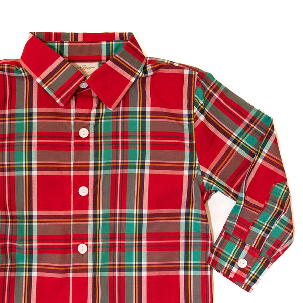 WHOLESALE: Boys Plaid Button-Up (ETA SEPTEMBER)