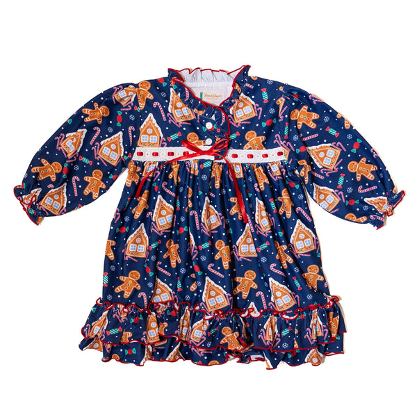 WHOLESALE: Girls Gingerbread Nightgown (ETA September)