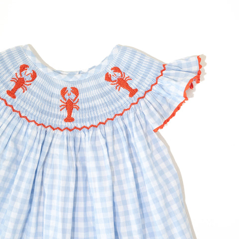 Girls Smocked Crawfish Bubble