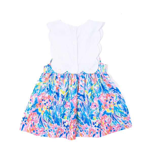 WHOLESALE: Girls Summer Soiree Scallop Dress