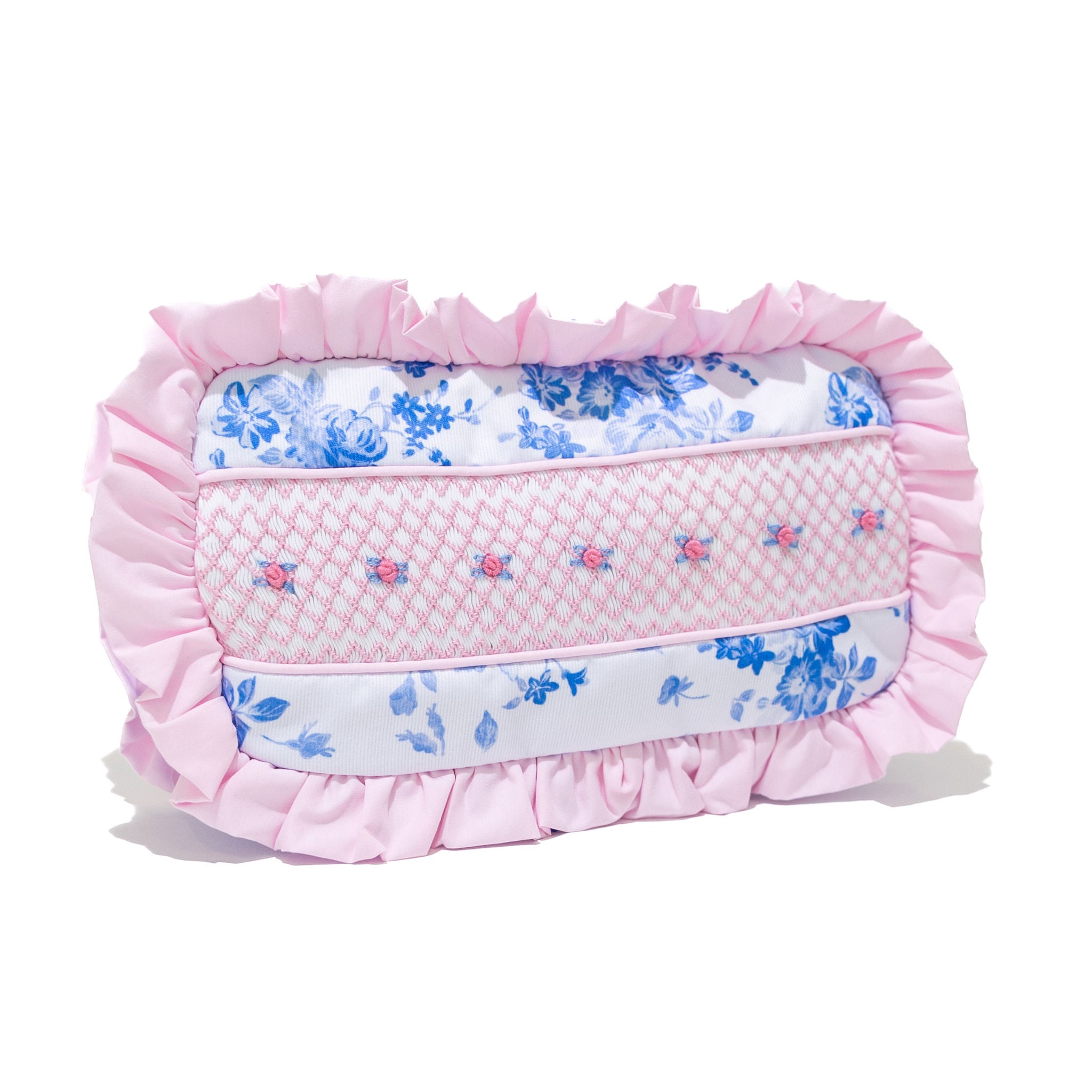 WHOLESALE: Blue & White Floral Toiletry Bag