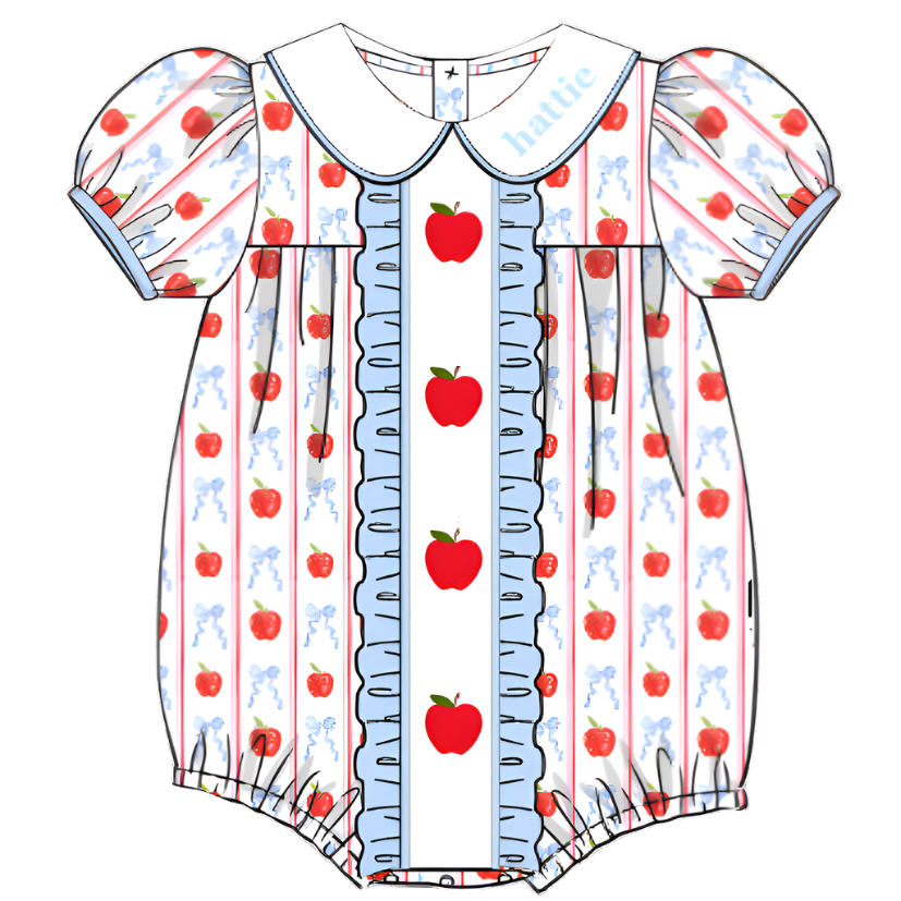 WHOLESALE: Girls A is for Apple Bubble (ETA JUNE)