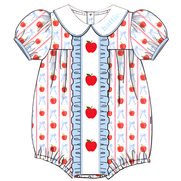 WHOLESALE: Girls A is for Apple Bubble (ETA JUNE)