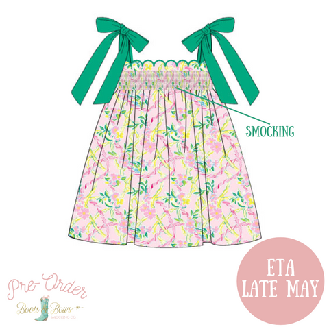 PRE-ORDER: Girls Sweet Summer Smocked Dress (ETA Late May)