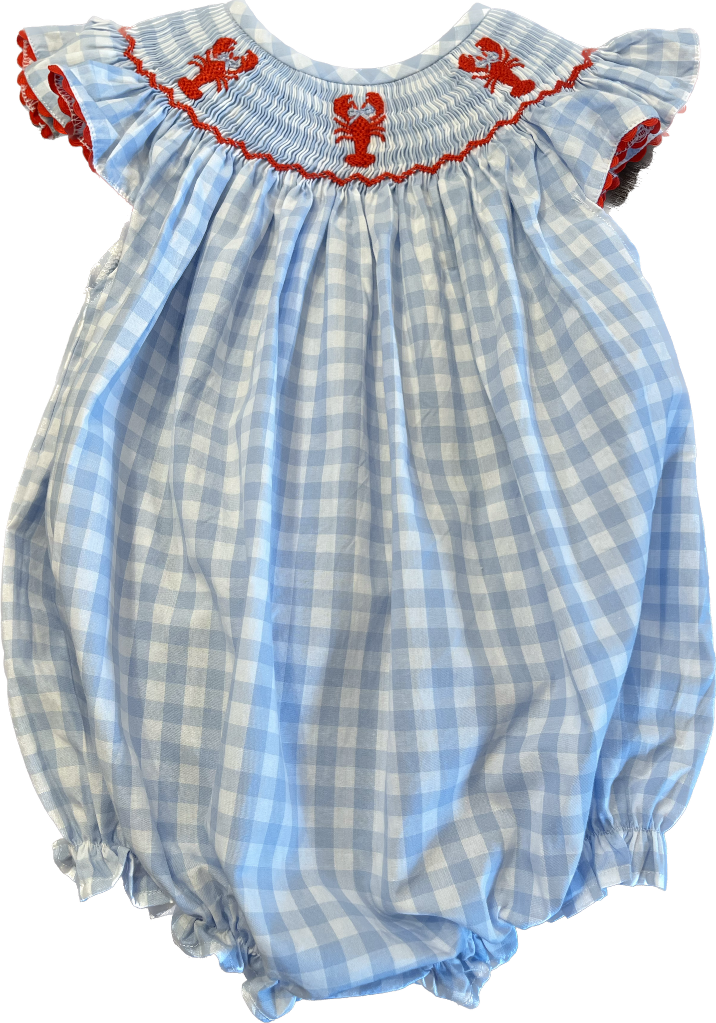 Girls Smocked Crawfish Bubble