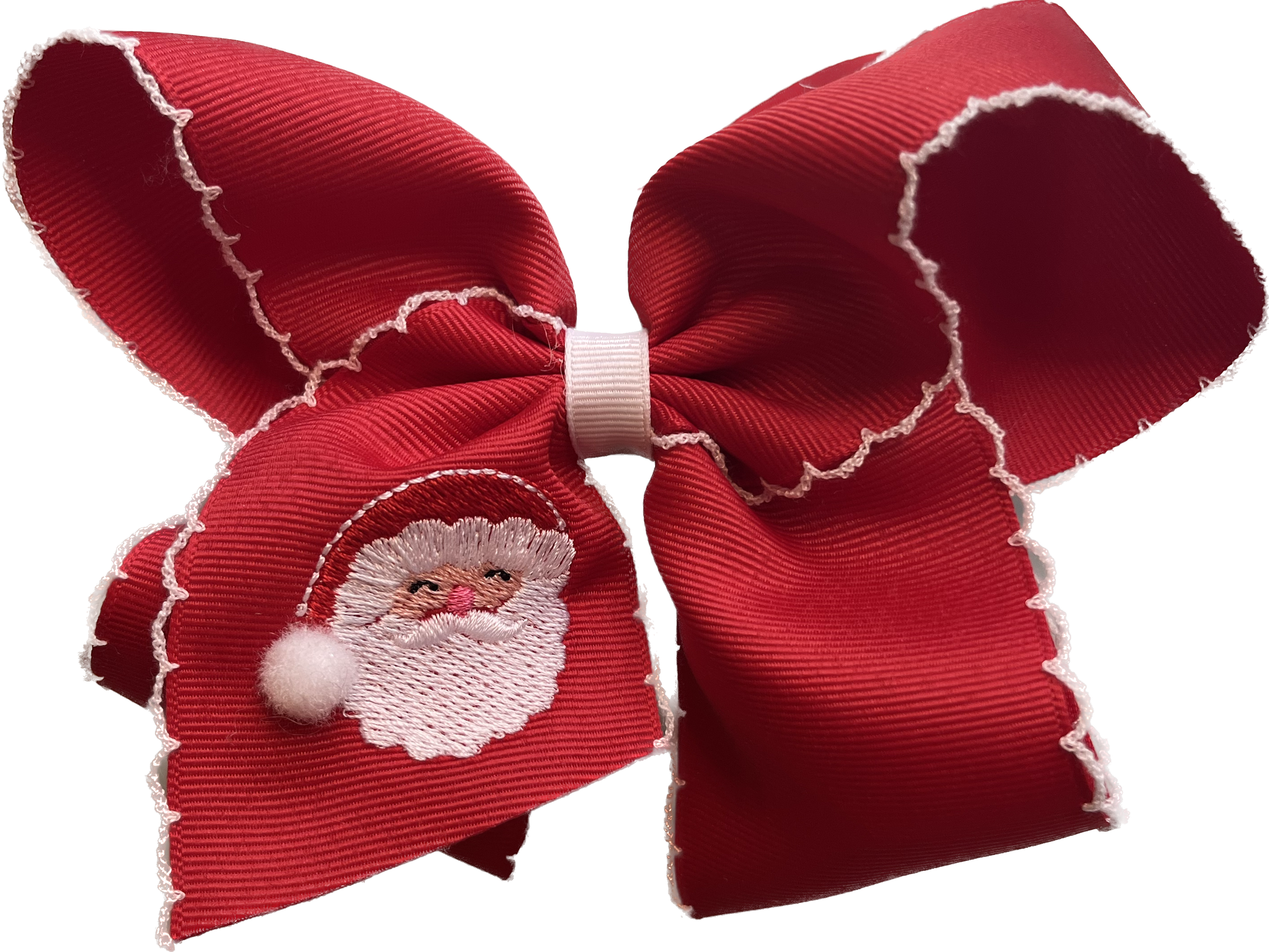 Wee Ones Santa Hair Bow - Medium