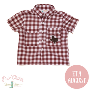 PRE-ORDER: Boys Gameday Fishing Shirt - TEXAS A&M (ETA August)